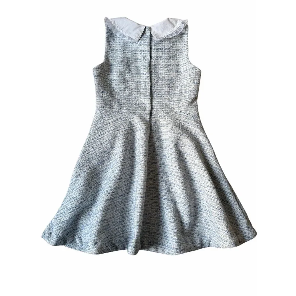 Janie and Jack‎ Tweed Collared Dress Sky Blue size 12